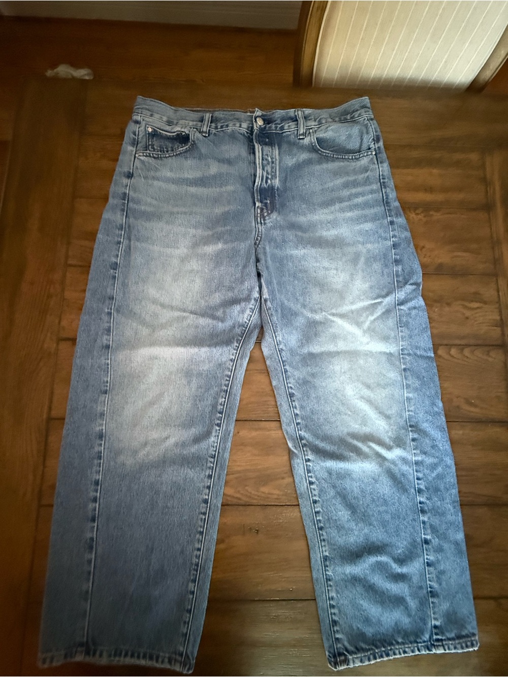 Madewell Pieced barrel jeans